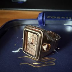 FOSSIL - Raquel Watch Ring Two-Hand Stainless Steel