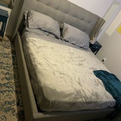 Cali King Upholstered Slotted Bed