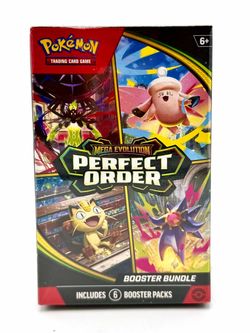 Pokémon TCG: Mega Evolution-Perfect Order Booster Bundle (6 Booster Packs) New Sealed - ME03