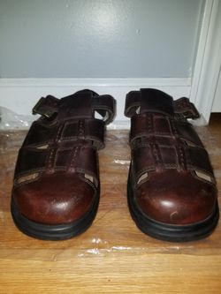 Premium Men’s Dockers Sandals Dark Brown Size 12 Sandals NEW