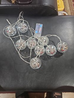 Disco Ball String Lights Battery Powered