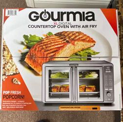 Gourmia French Door XL Digital Air Fryer Oven, Stainless Steel