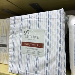 South Point Home Fashions 4 Piece Sheet Set full twin queen