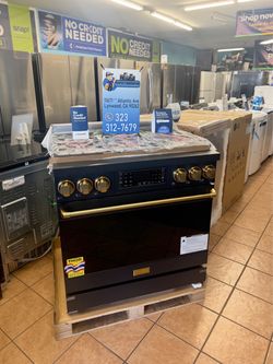 Thor 36” Professional Gas Range with Tilt Panel Touch Control in Black/Bronze