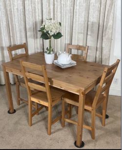 Compact Kitchen Dining Table with 4 Chairs PERFECT FOR APARTMENT