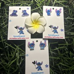 Stitch - Hypoallergenic Earings 