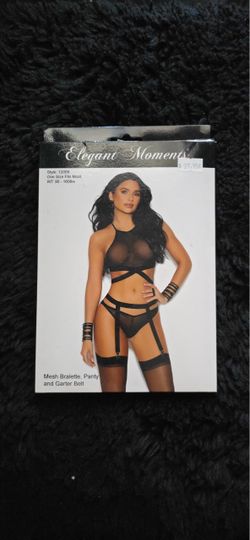 ELEGANT MOMENTS - Bralette, Panty and Garter Belt