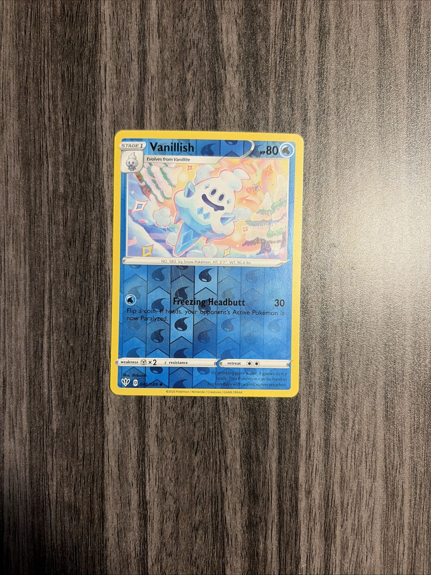 Vanillish - 046/189 S&S Darkness Ablaze Reverse Holo Foil