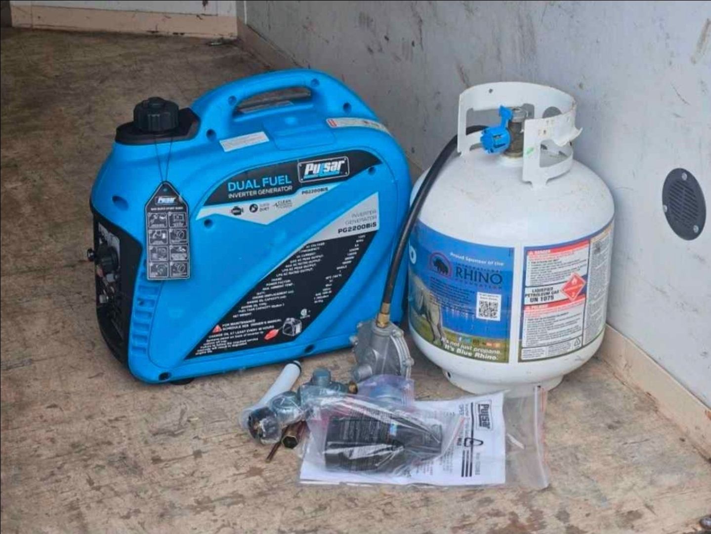 New Generator & New Propane Tank
