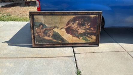 Canvas Oversized Renaissance Style Framed Artwork