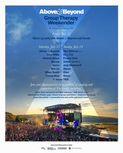 Above And Beyond Weekender At The Gorge