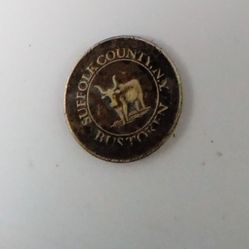 Vintage Suffolk County Special Program Bull Bus Token No Longer Used.