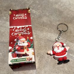 Merry Christmas doll pendant. Open box