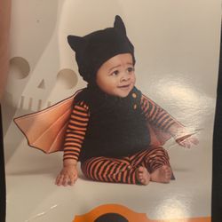 Infant Bat Costume, Size 6-12months 