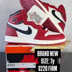 DS Jordan 1 LOST AND FOUND Sz 7y
