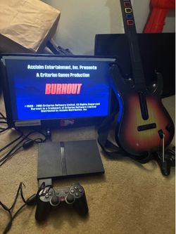 Ps2 all wires controller and guitar hero guitar
