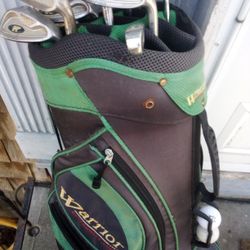Warrior 14 Compartment Golf Bag With Clubs And Balls