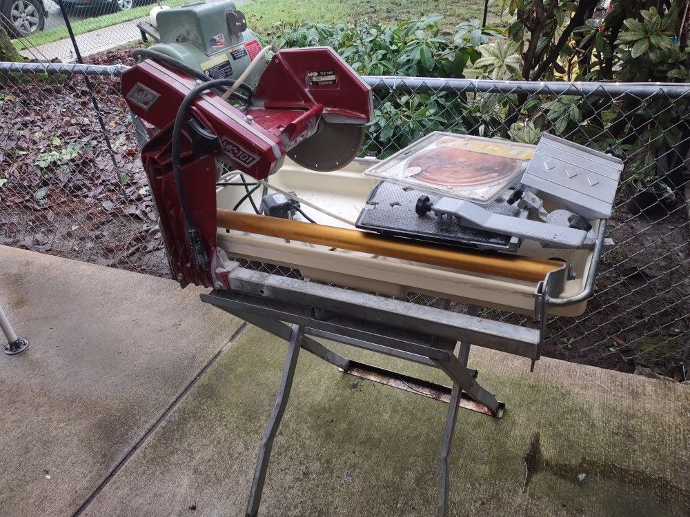MK Tile Saw With Stand