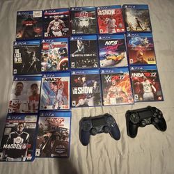 PS4 Games And Controller, Best Offer 