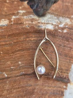 14k Pendant Gold and pearl