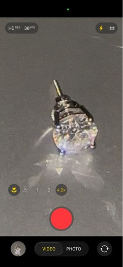 14k White Gold Diamond Earring 1 carat Diamond $230