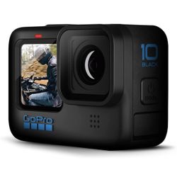 GoPro HERO10 Black (Hero 10) - Waterproof Action Camera with Front LCD and Touch Rear Screens, New GP2 Engine, 5K HD Video, 23MP Photos, Live Streamin