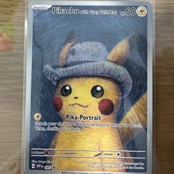 Pokémon × Van Gogh Museum: Pikachu with Grey Felt Hat Promo Card