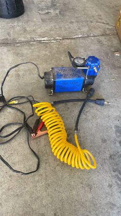 Portable 12V Air Compressor with Coil Hose