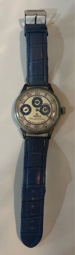 Vintage Omega 1940s Manual Wind Watch – 17 Jewels – World Time Regulator Conversion