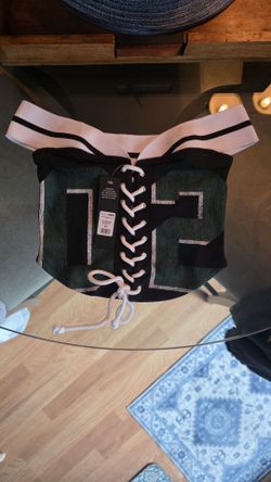 Fashion Nova Game Day Babe corset top XS
