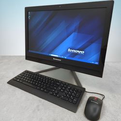 Lenovo 22” Full HD PC AIO Desktop / Windows 11 / WiFi AC / CD-DVD / Camera / HDMI / Bluetooth / Keyboard & mice