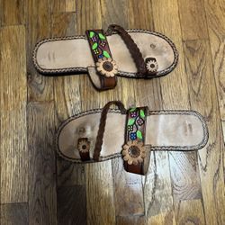 Flower Sandals From Mexico! 