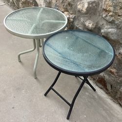 Patio small tables each one $18 firm