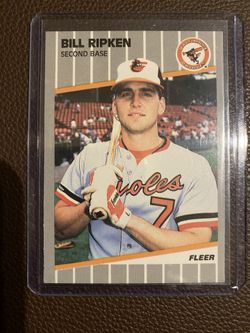 1989 Fleer Baseball RARE Ripken FF Black Scribble 