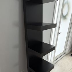 LACK IKEA Shelving Unit: Black/Brown [75" x 12" x 4"]