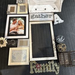 Frame And Decor Lot $60