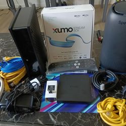 Spectrum Router And Modem With All Wires. Used Once Works Fine. Also Comes With Xumo Streaming Box (Brand New In Packaging)