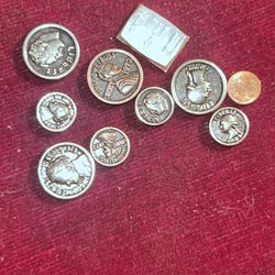 Real Miniature, Silver Coins, And Copper Coins, And 1 G Silver Bar