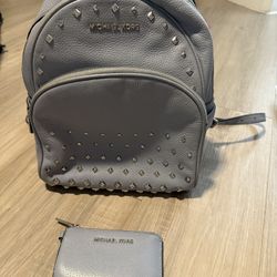 Michael Kors Wallet And Backpack Blue 