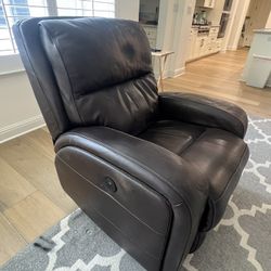 Brown Leather Recliner
