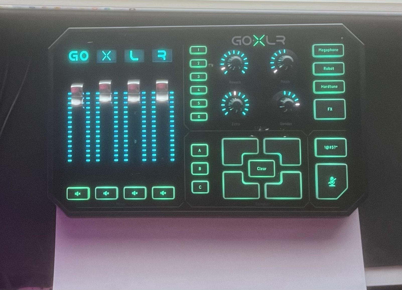 TC-Helicon GoXLR Broadcaster Platform w/ 4-Channel Mixer Motorized Faders