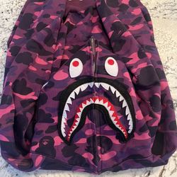 BAPE Color Camo Shark Full Zip Hoodie ‘Purple’