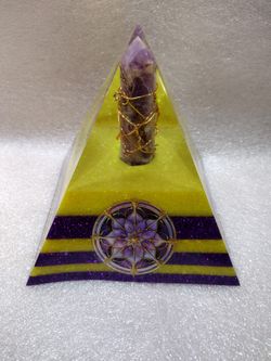 Amethyst Orgone Pyramid