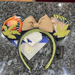 Headband Disney Parks Jungle Book Ears Headband 1960 Decades 100 Year’s. Brand new with tags.  