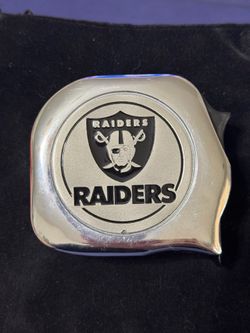 Raiders football team tape measure