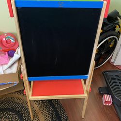 Wooden Chalk Dry Erase Combo Board 
