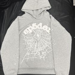 Sp5der OG Web Hoodie 'Heather Grey'
