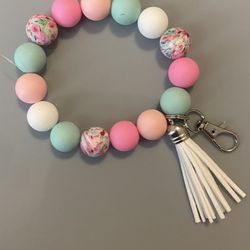 Beaded Keychain With Tassel