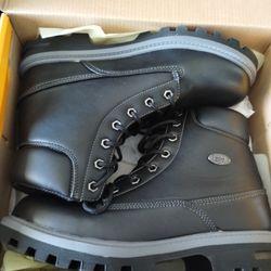 Men's Size 9 Lugz Black Work Boots 