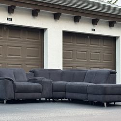 Couch/Sofa Sectional - Recliners - El dorado - Dark Blue - Delivery Available 🚛